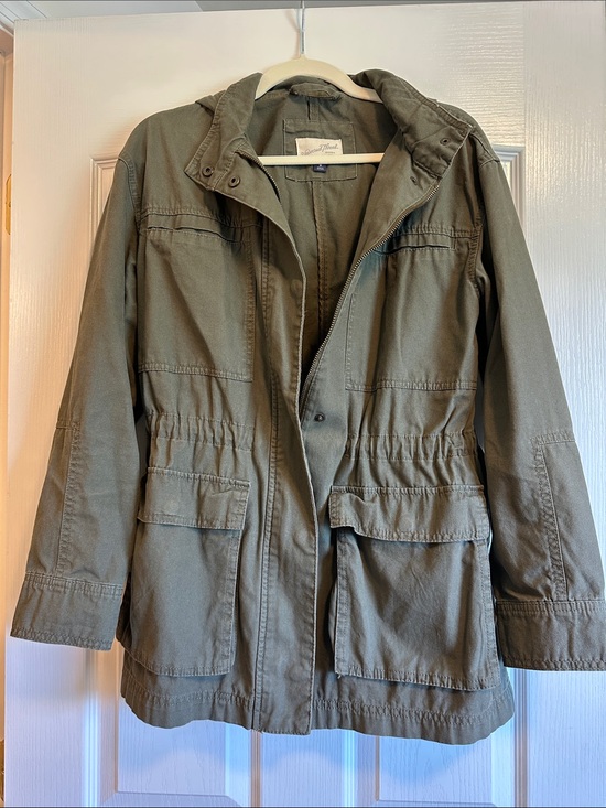 Universal Thread Jackets & Blazers - Universal Thread Olive Utility Field Jacket with Hood